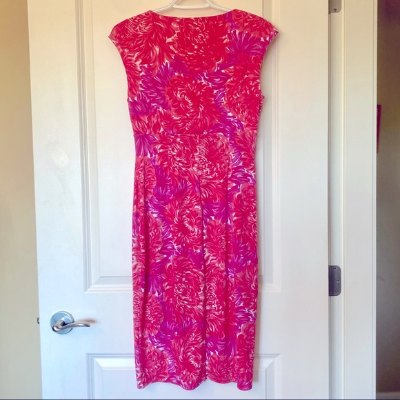 Cap sleeve knee length ruched summer shoulder pads - Picture 3 of 3